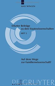 portada Auf dem Wege zur Familienwissenschaft? (Erfurter Beitrage Zu Den Staatswissenschaften) (German Edition)