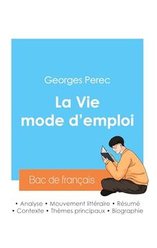 portada Réussir son bac de Français 2024: Analyse de la vie Mode D'emploi de Georges Perec (en Francés)