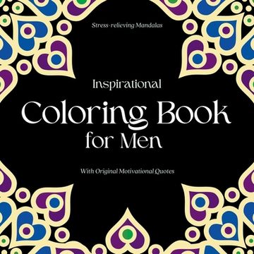 portada Inspirational Coloring Book for Men: With original motivational quotes