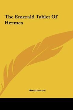 portada the emerald tablet of hermes (en Inglés)