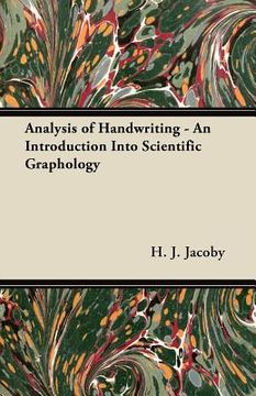 portada analysis of handwriting - an introduction into scientific graphology (en Inglés)