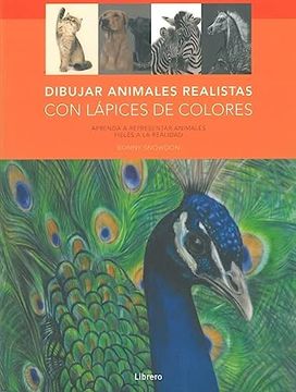 portada DIBUJAR Y PINTAR ANIMALES REALISTA CON COLORES (en Castellano)
