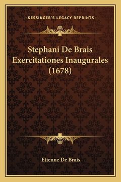 portada Stephani De Brais Exercitationes Inaugurales (1678) (en Latin)