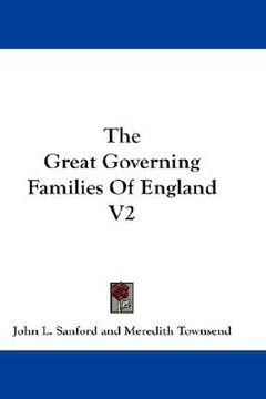 portada the great governing families of england v2 (in English)