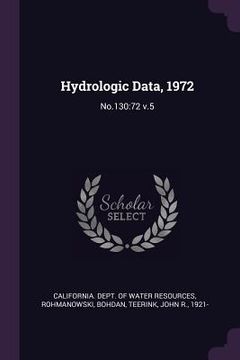 portada Hydrologic Data, 1972: No.130:72 v.5 (en Inglés)