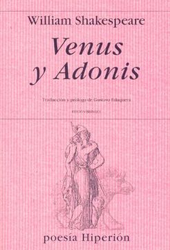 portada Venus y Adonis