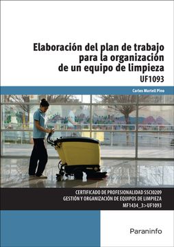 portada Elaboración del Plan de Trabajo Para la Organización de un Equipo de Limpieza (cp - Certificado Profesionalidad)