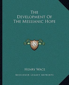 portada the development of the messianic hope