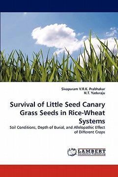 portada survival of little seed canary grass seeds in rice-wheat systems (in English)