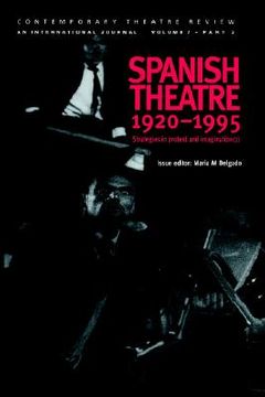 portada spanish theatre 1920-1995