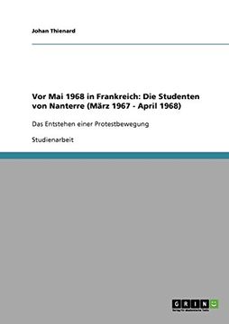 portada Vor Mai 1968 in Frankreich: Die Studenten von Nanterre (März 1967 - April 1968) (German Edition)