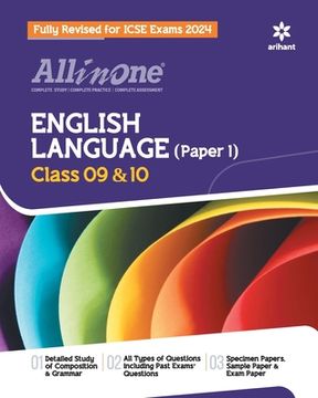 portada All In One Class 9th and 10th English Language(Paper 1) for ICSE Exam 2024 (en Inglés)
