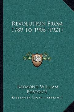 portada revolution from 1789 to 1906 (1921) (en Inglés)