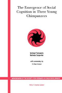 portada the emergence of social cognition in three young chimpanzees