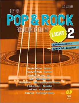 portada Best of pop & Rock for Acoustic Guitar Light 2: Solo Arrangements Noten + tab + Leadsheet (en Alemán)