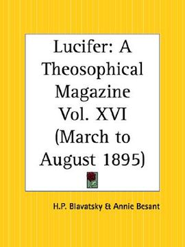 portada lucifer: a theosophical magazine, march to august 1895 (en Inglés)