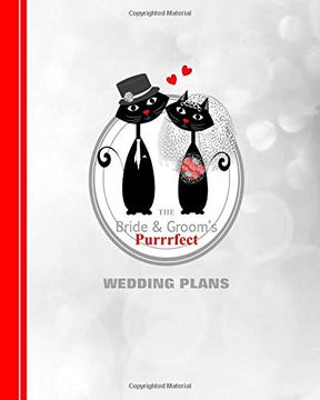 portada The Bride & Grooms Purrrfect Wedding Plans: Cartoon Cats (en Inglés)