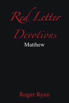 portada Red Letter Devotions: Matthew (en Inglés)