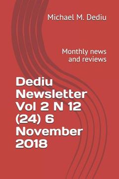 portada Dediu Newsletter Vol 2 N 12 (24) 6 November 2018: Monthly news and reviews (en Inglés)