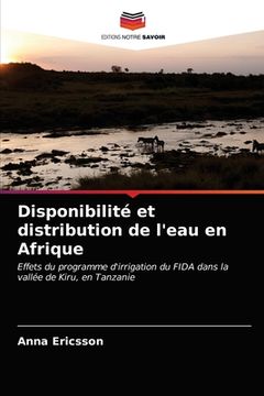 portada Disponibilité et distribution de l'eau en Afrique (en Francés)