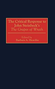 portada The Critical Response to John Steinbeck's the Grapes of Wrath: (Critical Responses in Arts and Letters) (en Inglés)