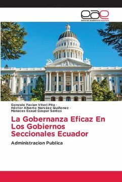 portada La Gobernanza Eficaz en los Gobiernos Seccionales Ecuador