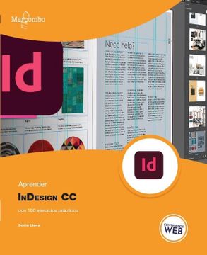 portada Aprender InDesign CC con 100 ejercicios prácticos