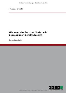 portada Wie kann das Buch der Sprüche in Depressionen behilflich sein? (German Edition)