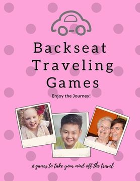 portada Backseat Traveling Games: Pink Cars Family Children Grandparents Travel fun activities (en Inglés)