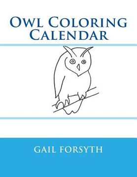 portada Owl Coloring Calendar (en Inglés)