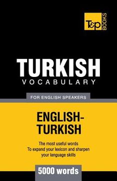 portada Turkish vocabulary for English speakers - 5000 words (en Inglés)