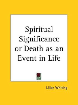 portada spiritual significance or death as an event in life
