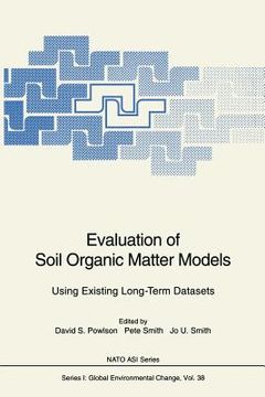 portada evaluation of soil organic matter models: using existing long-term datasets (en Inglés)