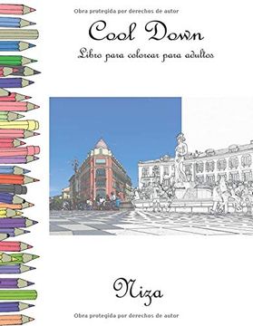 portada Cool Down - Libro Para Colorear Para Adultos: Niza