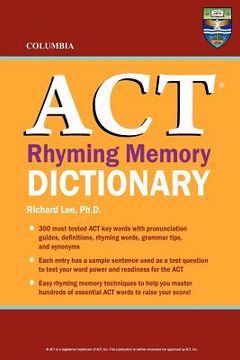 portada columbia act rhyming memory dictionary (en Inglés)