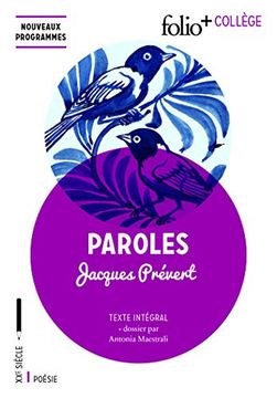 portada Paroles (Folio+ Collège) (in French)