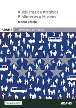 portada Temario General Escala de Auxiliares de Archivos, Bibliotecas y Museos Comunidad de Madrid