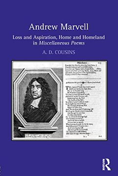 portada Andrew Marvell: Loss and Aspiration, Home and Homeland in Miscellaneous Poems (in English)