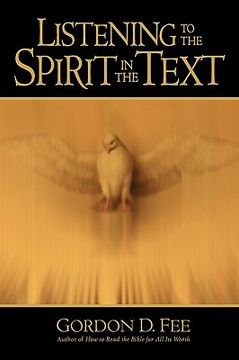 portada listening to the spirit in the text (in English)