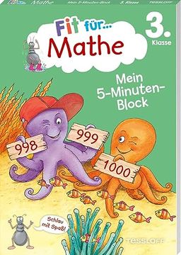 portada Fit für Mathe 3. Klasse. Mein 5-Minuten-Block: Zahlen bis 1000, Grundrechenarten, Sachaufgaben, Geometrie (en Alemán)