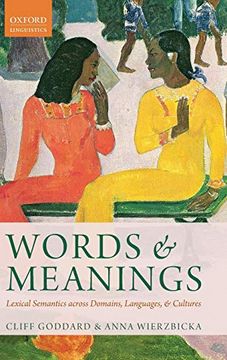 portada Words and Meanings: Lexical Semantics Across Domains, Languages, and Cultures 
