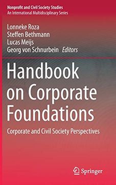 portada Handbook on Corporate Foundations: Corporate and Civil Society Perspectives (Nonprofit and Civil Society Studies) (en Inglés)