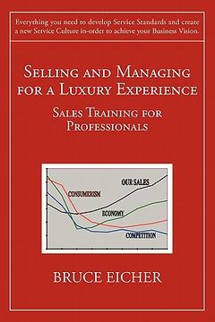 portada selling and managing for a luxury experience (en Inglés)