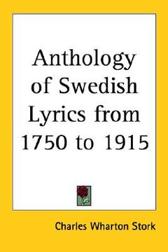 portada anthology of swedish lyrics from 1750 to 1915 (en Inglés)