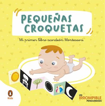 portada Pequeñas Croquetas (Pequeñas Manitas): Mi Primer Libro Acordeón Montessori