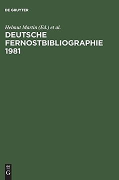 portada Deutsche Fernostbibliographie 1981 (en Alemán)