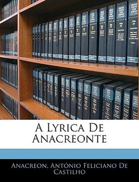 portada A Lyrica de Anacreonte (en Portugués)