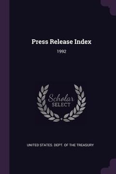 portada Press Release Index: 1992 (en Inglés)