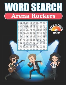 portada Word Search Arena Rockers: Hard Word Search Puzzle Books For Adults (en Inglés)