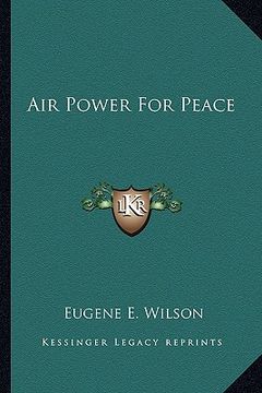 portada air power for peace (en Inglés)